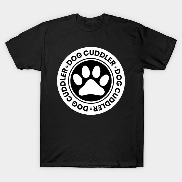 Dog Cuddler T-Shirt by Rengaw Designs